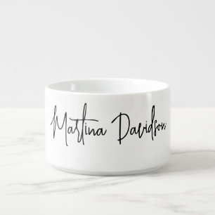Modern Minimalist Plain Creative Calligraphy Bowl