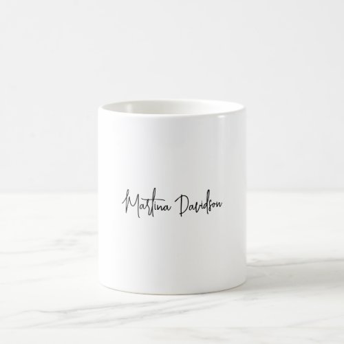 Modern Minimalist Plain Creative Calligraphy Coffee Mug