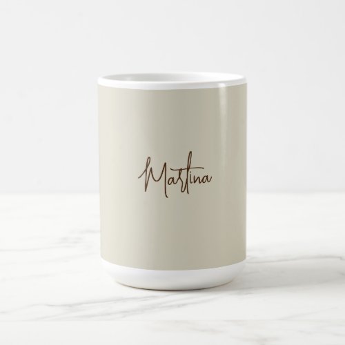 Modern Minimalist Plain Creative Calligraphy Coffee Mug