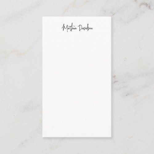 Modern Minimalist Plain Creative Calligraphy Enclosure Card