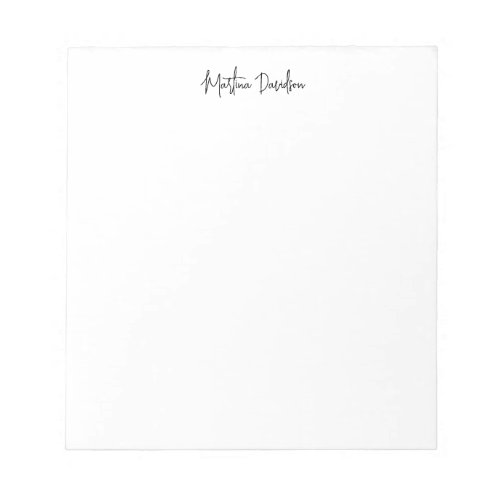 Modern Minimalist Plain Creative Calligraphy Notepad