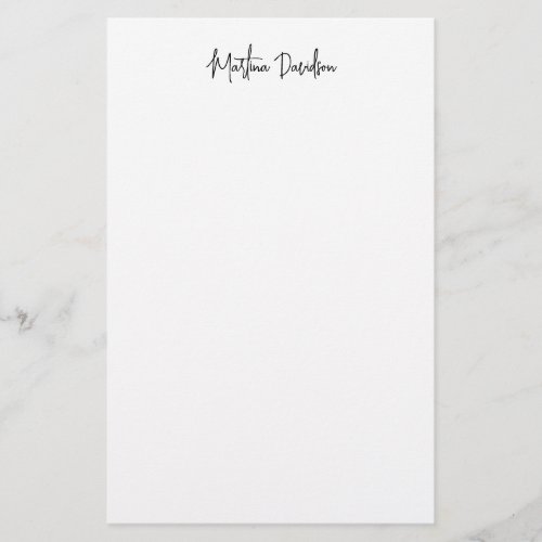 Modern Minimalist Plain Creative Calligraphy Stationery