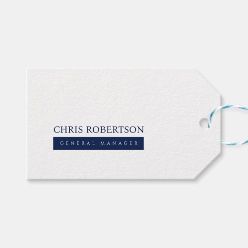 Modern Minimalist Plain Gift Tags