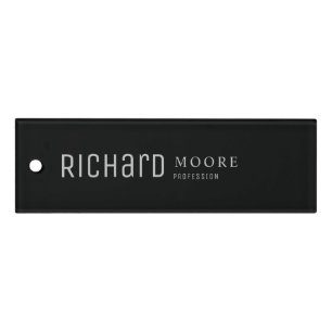 modern minimalist plain grey Black Ruler