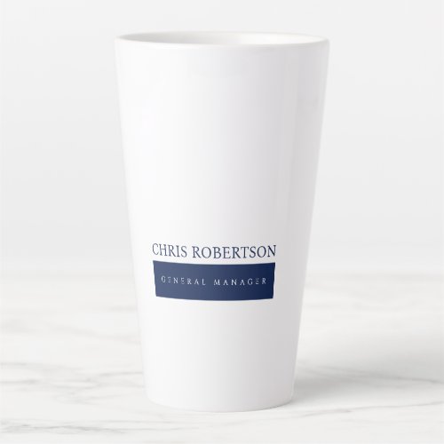 Modern Minimalist Plain Latte Mug