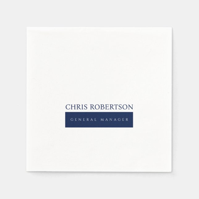 Modern Minimalist Plain Napkins (Front)