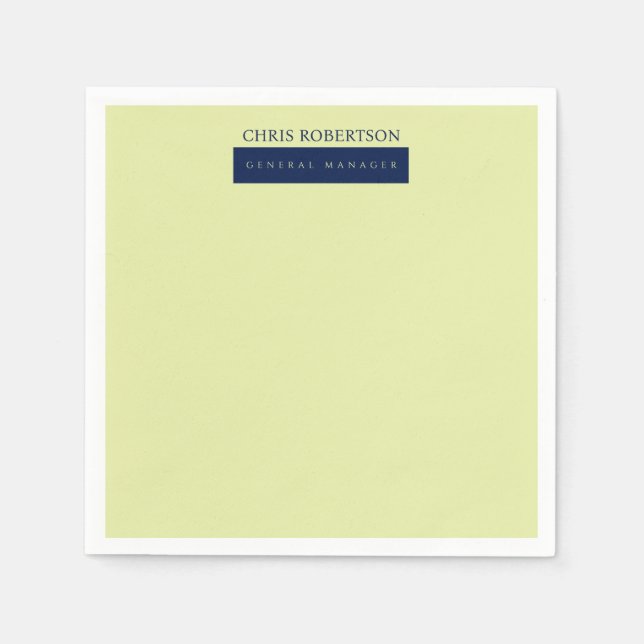 Modern Minimalist Plain Napkins (Front)