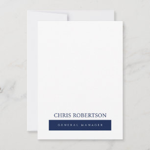 Modern Minimalist Plain Note Card