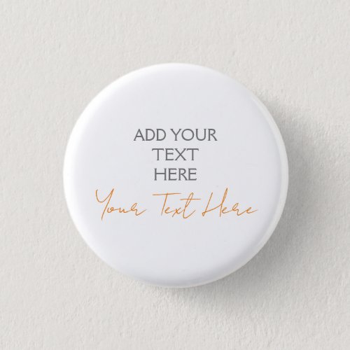 Modern Minimalist Plain Personalized Add Text Button