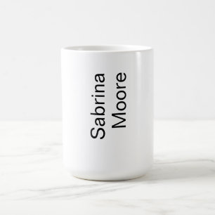 Modern Minimalist Plain Professional Add Name Coffee Mug