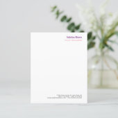 Modern Minimalist Plain Professional Paper Sheet (Standing Front)