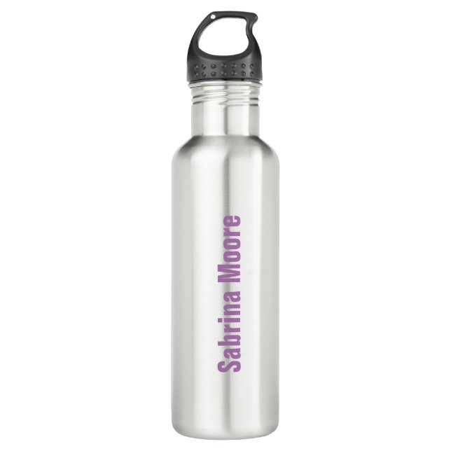 Modern Minimalist Plain Professional Stainless Steel Water Bottle (Front)