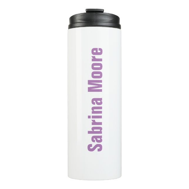 Modern Minimalist Plain Professional Thermal Tumbler (Front)