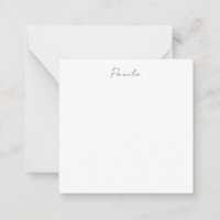 Modern Minimalist Plain Simple Cute Own Name
