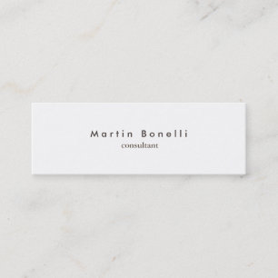 Modern Minimalist Plain Slim Business Card