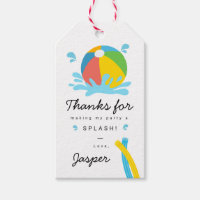 Modern Minimalist Pool Party Birthday