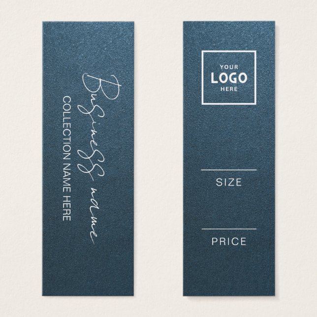 Modern Minimalist Price Hang Tag Card (Front & Back)
