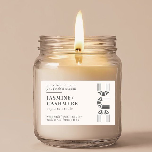 Modern minimalist product packaging candle label (Creator Uploaded)