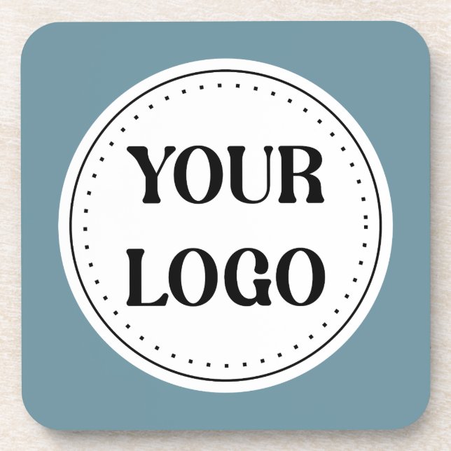 Modern Minimalist Professional Black  Beverage Coaster (Front)