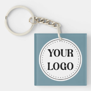 Modern Minimalist Professional Black Keychain