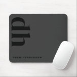 Modern Minimalist Professional Black Monogram Mouse Pad<br><div class="desc">The "Modern Minimalist Professional Black Monogram Mouse Pad" is a sleek and stylish addition to any workspace. These personalized mouse pads are perfect for enhancing both home and work office decor for men. Crafted for the discerning professional, these custom mouse pads feature a clean, black monogram design that exudes sophistication....</div>