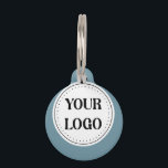 Modern Minimalist Professional Black  Pet ID Tag<br><div class="desc">EVERYONE CAN USE THIS DESIGN.You are free to add,  edit,  or resize the logo,  photo,  text,  and colors as you choose.Many thanks.</div>