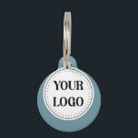 Modern Minimalist Professional Black  Pet ID Tag<br><div class="desc">EVERYONE CAN USE THIS DESIGN.You are free to add,  edit,  or resize the logo,  photo,  text,  and colors as you choose.Many thanks.</div>