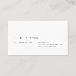 Modern minimalist professional business card