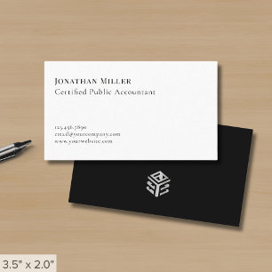 Modern Minimalist Professional Business Card
