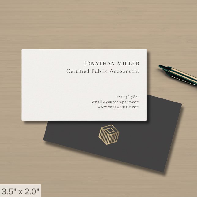Modern Minimalist Professional Business Card (Creator Uploaded)