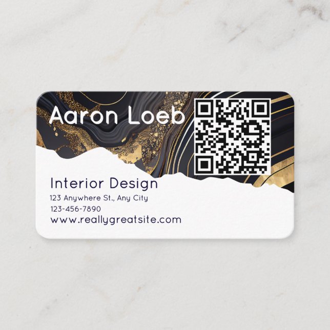 Modern Minimalist Professional Business Card (Front)