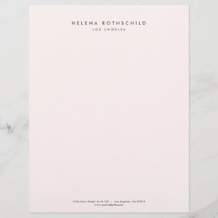 Modern Minimalist Professional Business Letterhead