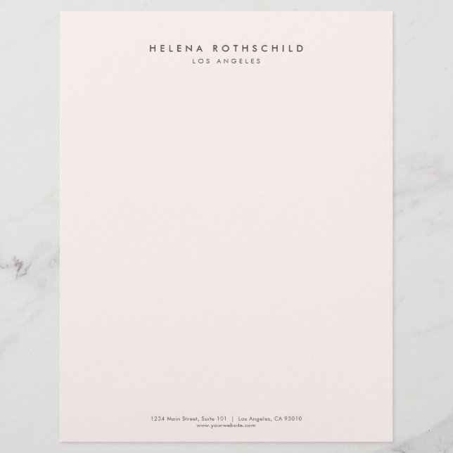 Modern Minimalist Professional Business Letterhead (Front)