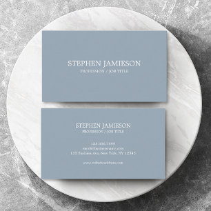 Modern Minimalist Professional Classic Light Blue Business Card