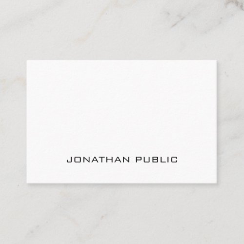 Modern Minimalist Professional Design Elegant Business Card