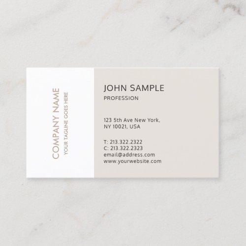 Modern Minimalist Professional Design Elegant Business Card