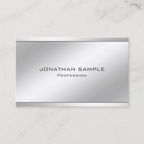 Modern Minimalist Professional Elegant Simple Business Card