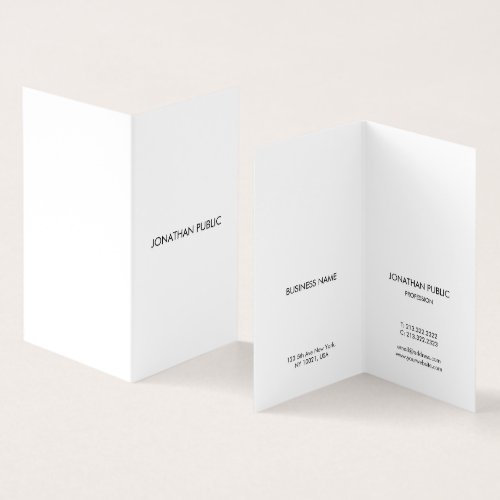 Modern Minimalist Professional Elegant Simple Chic Business Card