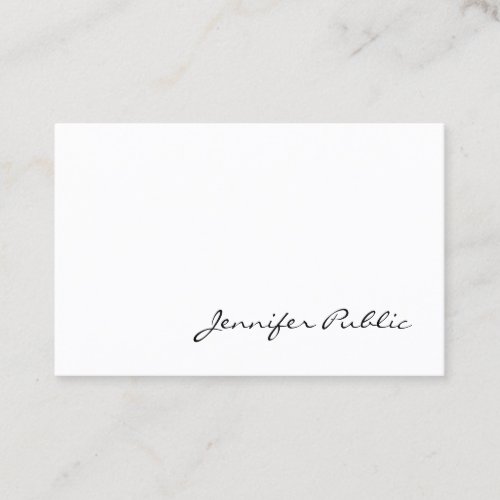 Modern Minimalist Professional Elegant Sleek Business Card