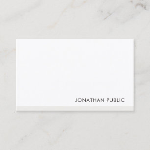 Modern Minimalist Professional Elegant Template Business Card