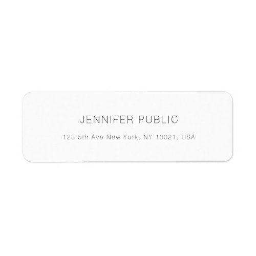 Modern Minimalist Professional Elegant Template Label