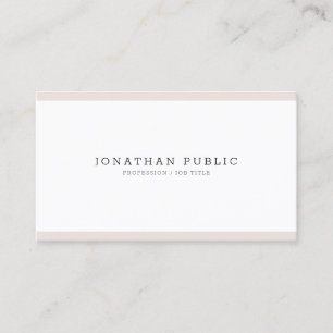 Modern Minimalist Professional Elegant Trendy Business Card