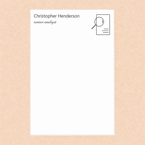 Modern Minimalist Professional Personalized Name Post_it Notes