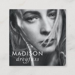 Modern Minimalist Professional Photo Business Card