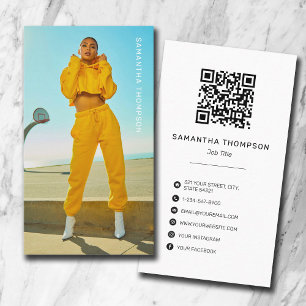 Modern Minimalist Professional Photography Business Card