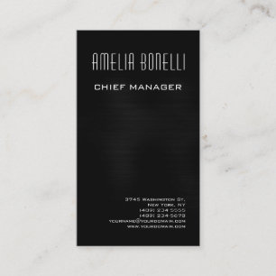 Modern Minimalist Professional Plain Grey Business Card