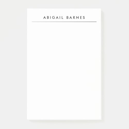 Modern Minimalist Professional Plain Post_it Notes