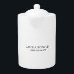 Modern Minimalist Professional Plain Simple Teapot<br><div class="desc">This template can be customized to meet all professional occupations.</div>