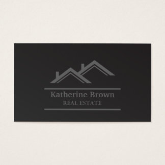 Modern Minimalist Professional Real Estate Realtor Business Card