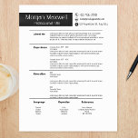 Modern Minimalist Professional Resume Template CV Letterhead<br><div class="desc">This is a resume template that will elevate your profile above the competition. Modern Minimalist Professional Resume Template—sleek, sophisticated design, and a customizable layout, this template offers an ideal platform to highlight your expertise and qualifications to prospective employers. Features a modern black-and-white color scheme and attention-grabbing headings. Fully editable sections...</div>